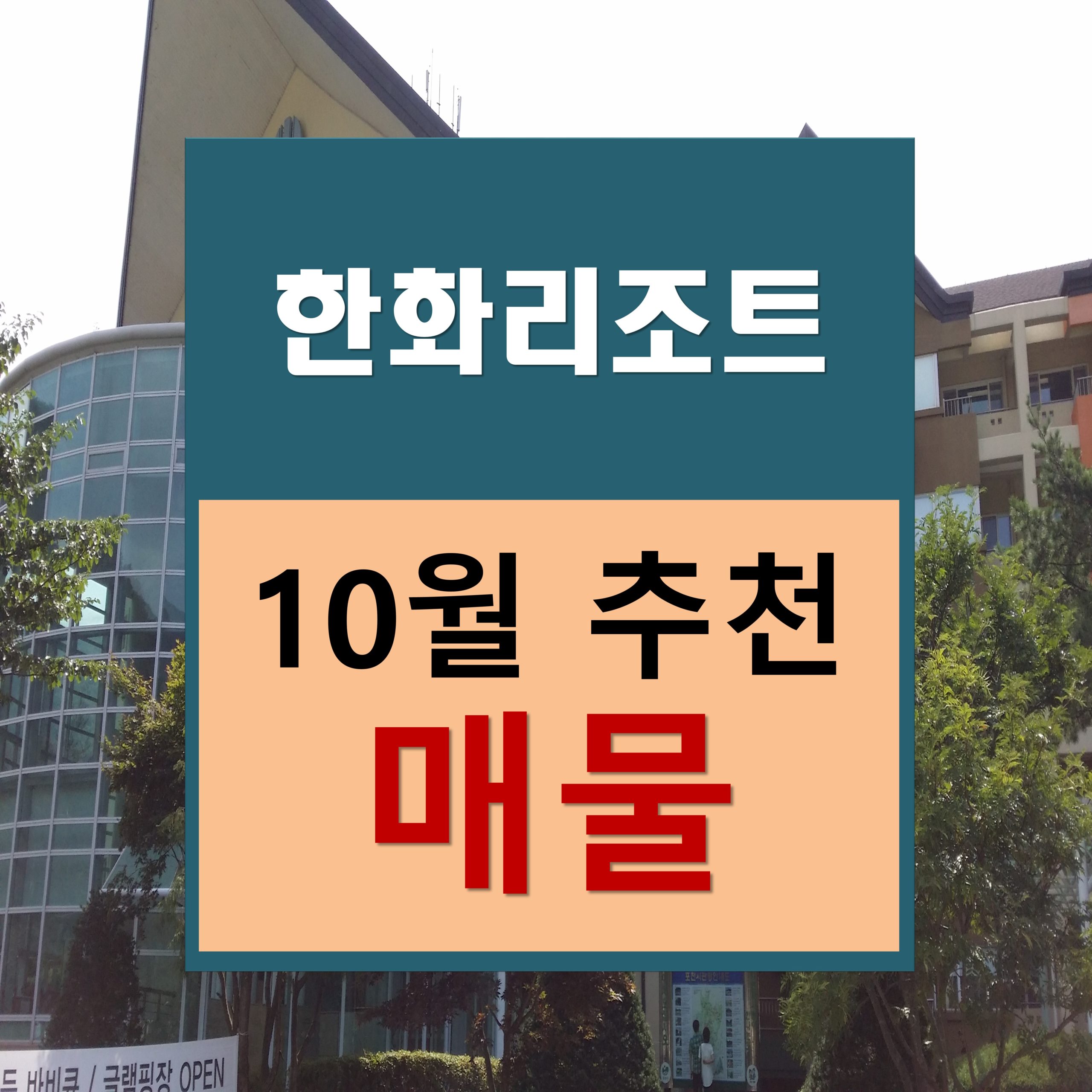 한화리조트 회원권 10월 추천매물